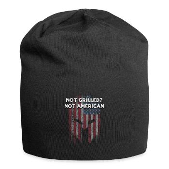 Not Grilled Not American Funny Food Humor Foodie - Jersey Beanie - black - Front