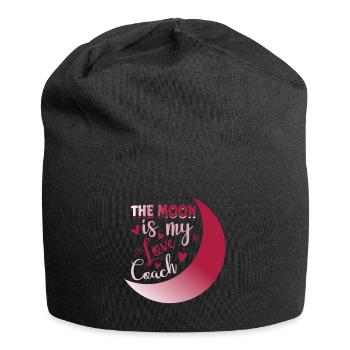 Romantische Mond-Soulmate-Designs für einen - Jersey-Beanie - Schwarz - Vorne