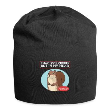 Cute Squirrel Squirrel Grey Squirrel Gift - Jersey Beanie - black - Front
