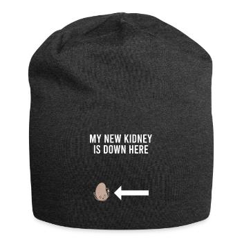 New Kidney Transplant Dialysis - Jersey Beanie - charcoal grey - Front