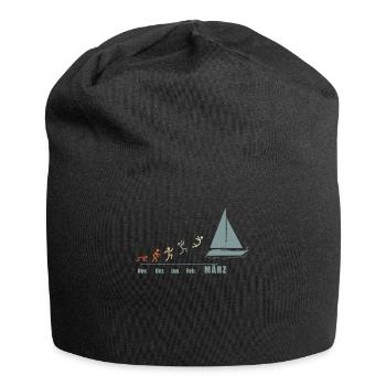 Segler Segelboot Segelschiff Segelyacht - Jersey-Beanie - Schwarz - Vorne