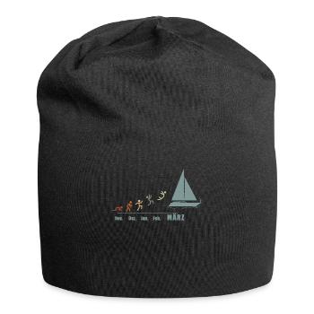 Segler Segelboot Segelschiff Segelyacht - Jersey-Beanie - Schwarz - Vorne