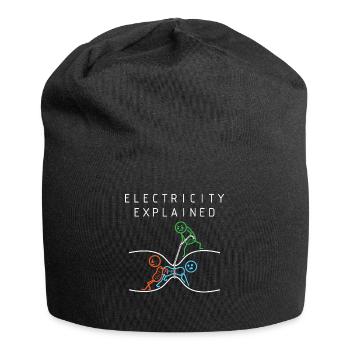 Elektrisches Diagramm Elektrizität - Jersey-Beanie - Schwarz - Vorne