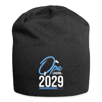Opa Loading 2029 Babyankündigung Geburt Familienop - Jersey-Beanie - Schwarz - Vorne
