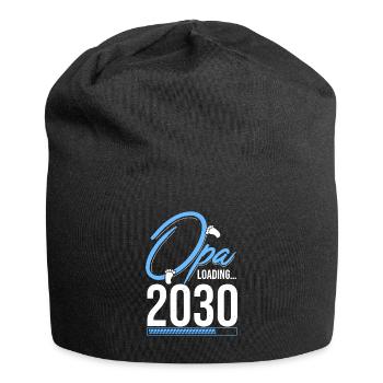 Opa Loading 2030 Babyankündigung Geburt Familienop - Jersey-Beanie - Schwarz - Vorne