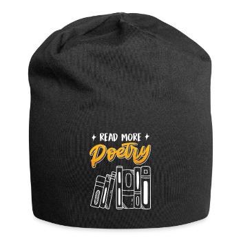 Lire la suite Poésie Poèmes Poètes Amoureux du livre - Bonnet en jersey - noir - Devant