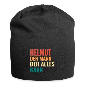 Helmut Der Mann Der Alles Kann Vorname Helmut - Jersey-Beanie - Schwarz - Vorne