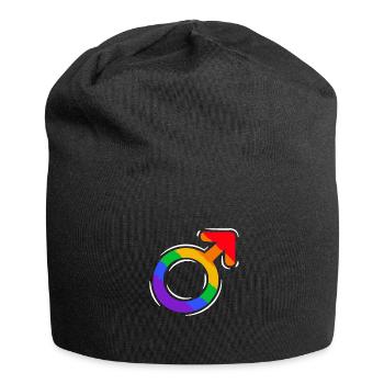Stolz LGBTQ. Stellungnahme - Jersey-Beanie - Schwarz - Vorne