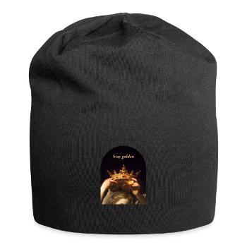 Crown Royalty Art Academia Aesthetic Design for - Jersey Beanie - black - Front