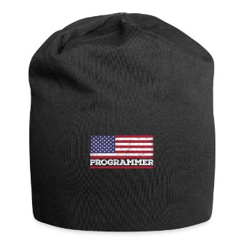 USA Flag Programmer America Programmer - Jersey Beanie - black - Front