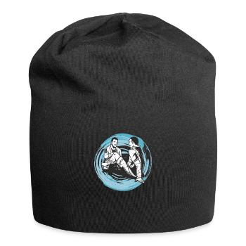 Physiothérapie Physio-Masseur Physiothérapeute - Bonnet en jersey - noir - Devant
