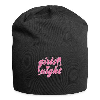 Mädels night - Jersey-Beanie - Schwarz - Vorne