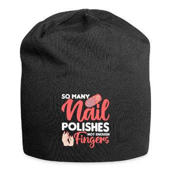Nail Polish Nail Design Manicure Nail Studio Nails - Jersey Beanie - black - Front