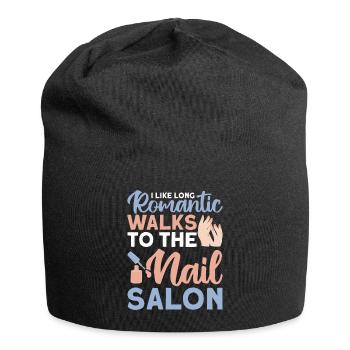 Nail Polish Nail Art Manicure Nail Salon Nails - Jersey Beanie - black - Front