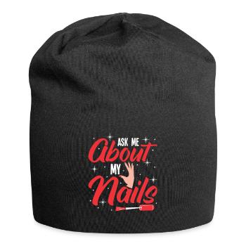 Nail Polish Nail Design Manicure Nail Studio Nails - Jersey Beanie - black - Front