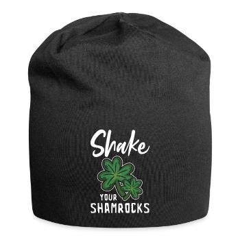 Lustige Irische Saint Patricks Day Shake Your - Jersey-Beanie - Schwarz - Vorne