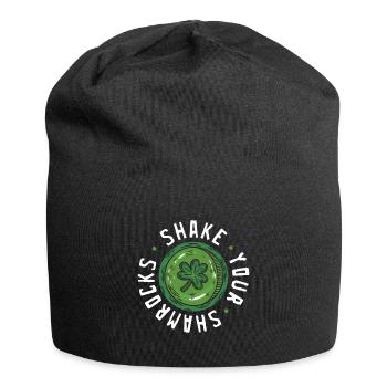 Lustige Irische Saint Patricks Day Shake Your - Jersey-Beanie - Schwarz - Vorne