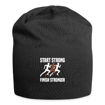 Laufen Läufer Marathon - Jersey-Beanie - Schwarz - Vorne