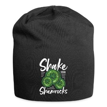 Lustige Irische Saint Patricks Day Shake Your - Jersey-Beanie - Schwarz - Vorne