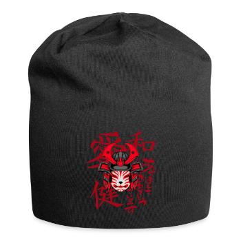 Kitsun Vaporwave Japonais Kami Vaporwave Kitsune - Bonnet en jersey - noir - Devant