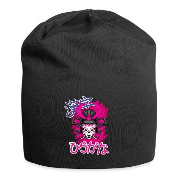 Kitsun Vaporwave Japonais Kami Vaporwave Kitsune - Bonnet en jersey - noir - Devant