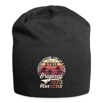 50e anniversaire homme Best of April né en 1973 - Bonnet en jersey - noir - Devant