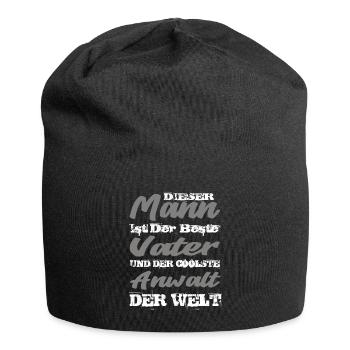 Anwalt - Jersey-Beanie - Schwarz - Vorne
