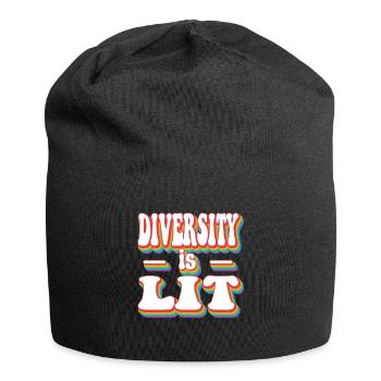 Diversity is Lit - Gen Z Pride Rainbow LGBTQ+ - Jersey Beanie - black - Front