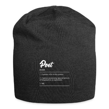 Buchliebhaber Poeten und Bücherwurm Leseratten - Jersey-Beanie - Anthrazit - Vorne
