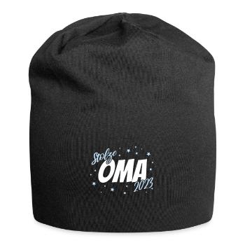 Stolze Oma 2023 Junge - Jersey-Beanie - Schwarz - Vorne