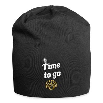 Camino de Santiago Camino de Santiago Pèlerins - Bonnet en jersey - noir - Devant