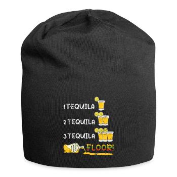 Floor Tequila Drinks Taco Happy Cinco De Mayo - Jersey Beanie - black - Front