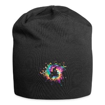 Tie dye Motocross Dirt Bike - Jersey-Beanie - Schwarz - Vorne