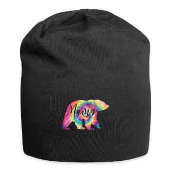 Tie Dye Mama bär - Jersey-Beanie - Schwarz - Vorne