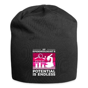 Das Potenzial eines Epidemiologen ist endlos - Jersey-Beanie - Schwarz - Vorne