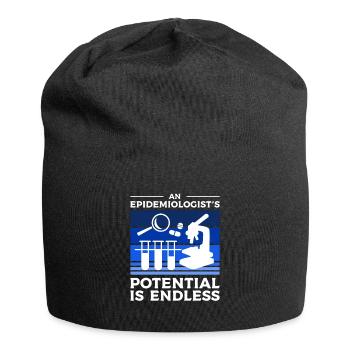 Das Potenzial eines Epidemiologen ist endlos - Jersey-Beanie - Schwarz - Vorne