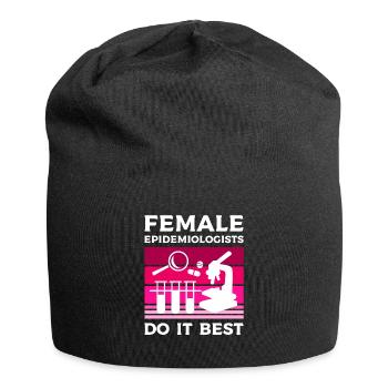 Les femmes épidémiologistes le font le mieux Épidémiologie - Bonnet en jersey - noir - Devant