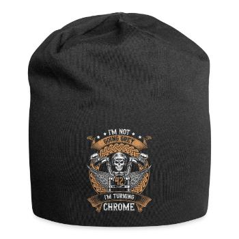 Im Not Going Grey Im Turning Chrome 42th Birthday - Jersey-Beanie - Schwarz - Vorne