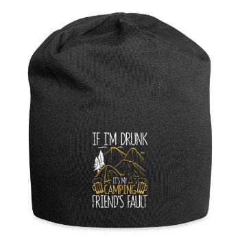 If I'm drunk, it's my fault. - Jersey Beanie - black - Front