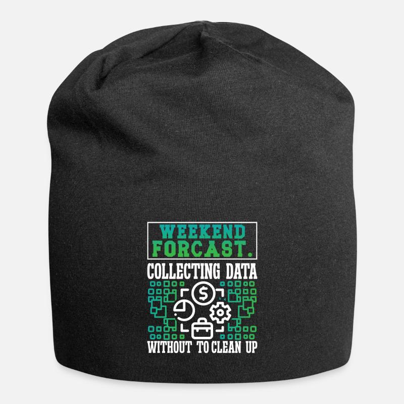 Collecting Data - Jersey-Beanie - Schwarz