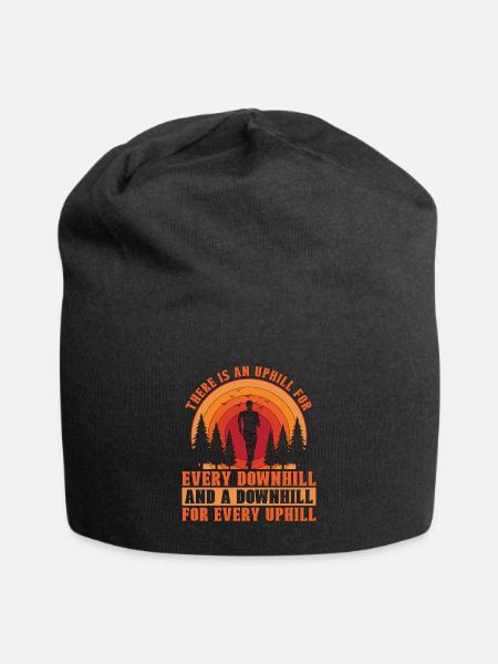 Trail Running There Is An Uphill For Trail Race - Jersey-Beanie - Schwarz