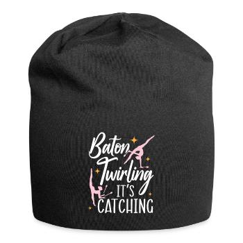 Baton Twirling It's Captivating Baton Twirling - Jersey Beanie - black - Front