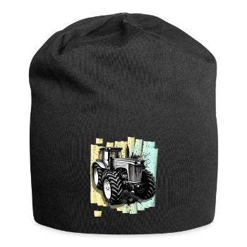 Tractor Agriculture Farmer - Jersey Beanie - black - Front