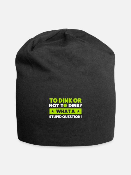 Pickleball to Dink or not to Dink - Jersey Beanie - black