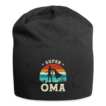 Super Oma Beste Oma Der Welt Muttertag - Jersey-Beanie - Schwarz - Vorne