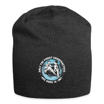 Physiotherapie Jahrgang 1967 geboren - Jersey-Beanie - Anthrazit - Vorne