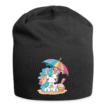 Plaisir de la crème glacée - rafraîchissant différent - Bonnet en jersey - noir - Devant