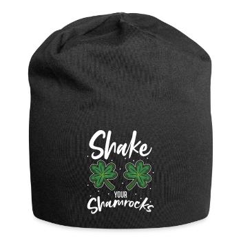 Lustige Irische Saint Patricks Day Shake Your - Jersey-Beanie - Schwarz - Vorne