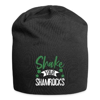 Lustige Irische Saint Patricks Day Shake Your - Jersey-Beanie - Schwarz - Vorne