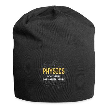 Physics Why things do different things - Jersey Beanie - black - Front